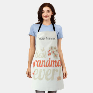Best Grandma Ever Grandma Vintage Grandmother Apron