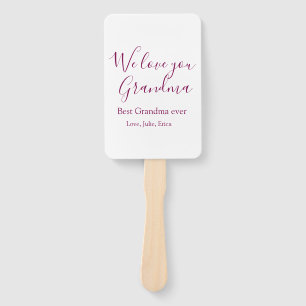 best grandma ever grandparents photo gifts classic hand fan