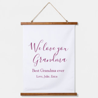 best grandma ever grandparents photo gifts classic hanging tapestry