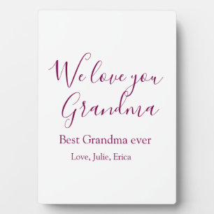 best grandma ever grandparents photo gifts classic plaque