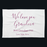 best grandma ever grandparents photo gifts classic tea towel<br><div class="desc">Design</div>