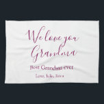 best grandma ever grandparents photo gifts classic tea towel<br><div class="desc">Design</div>