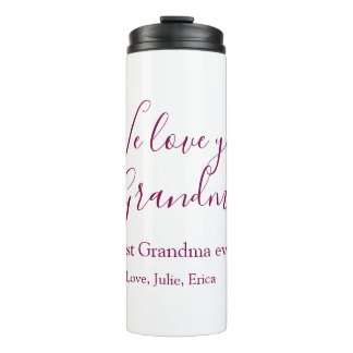 best grandma ever grandparents photo gifts classic thermal tumbler