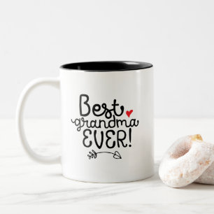 Best Grandma Ever Granny Grandmother Two-Tone Coffee Mug