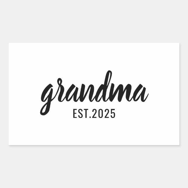 Best Grandma Ever | Happy Grandparents Day Cute Rectangular Sticker (Front)