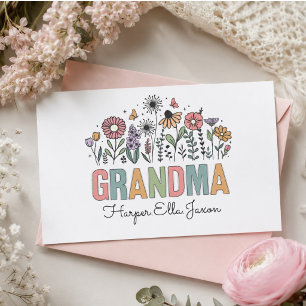 Best Grandma Ever Happy Grandparents Day Cute Rectangular Sticker