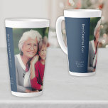 Best Grandma Ever Latte Mug<br><div class="desc">Celebrate the heartwarming connection between generations with this Best Grandma Ever Latte Mug. This mug proudly showcases a cherished photo of a grandmother with her beloved grandchildren, capturing the joy and love they share. With "Cherished Memories Together" elegantly displayed in the lower thirds adding a meaningful touch, this latte mug...</div>