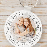 Best Grandma Ever Modern Classic Photo Key Ring<br><div class="desc">This simple and classic design is composed of serif typography and add a custom photo. "Best Grandma Ever" circles the photo of your grandma,  gramma,  grandmother,  granny,  mee-maw,  lola etc</div>
