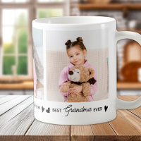 Best GRANDMA Ever Modern Personalised 3 Photo