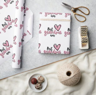 'Best Grandma Ever' Mother's Day Birthday Gift Wrapping Paper