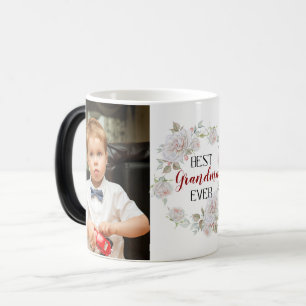 Best Grandma Ever Mother's Day Photo Collage Magic Mug