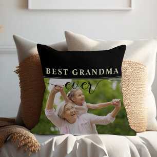 Best Grandma Ever Mother's Day Throw Pillow