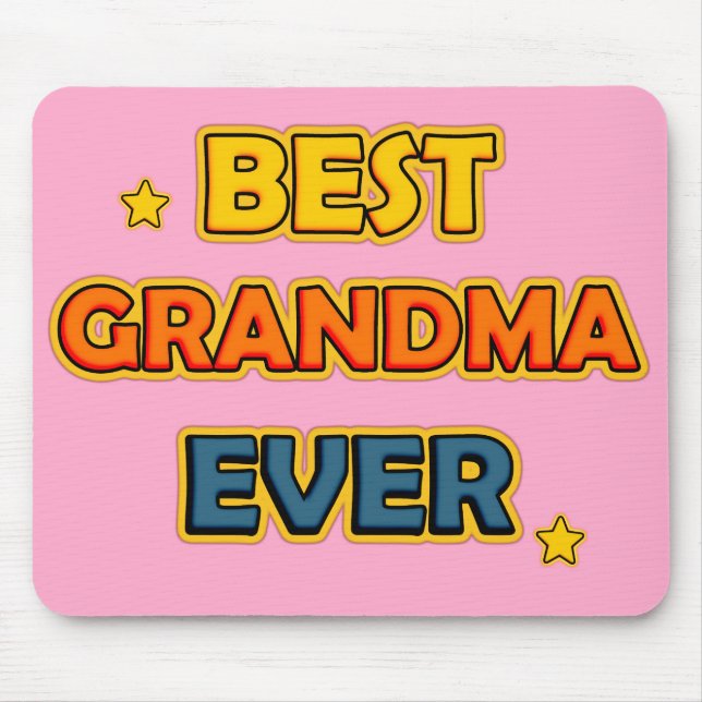 Best Grandma Ever Mouse Mat (Front)