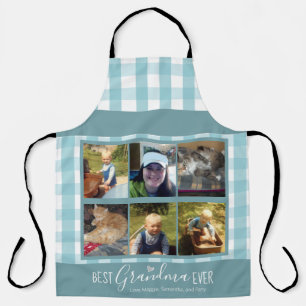 Best Grandma Ever Multiple Photo Template Apron