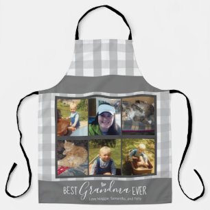 Best Grandma Ever Multiple Photo Template Apron