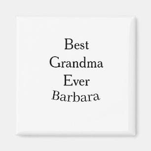 Best Grandma ever name date simple mothers day min Magnet