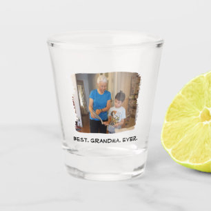 Best Grandma Ever Nana Grandparent Custom Photo Shot Glass