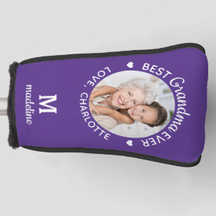 Best Grandma Ever Personalised Monogram Photo  Golf Head Cover