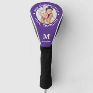 Best Grandma Ever Personalised Monogram Photo Golf Head Cover