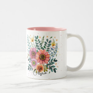 Best Grandma Ever Personalized Two-Tone Coffee Mug
