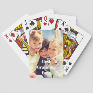 Best Grandma Ever Photo Classic Playing Cards
