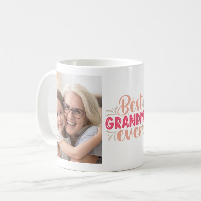 Best Grandma Ever Photo Coffee Mug (Front Left)
