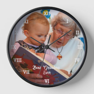 Best Grandma Ever Photo Collage Create Your Own Clock