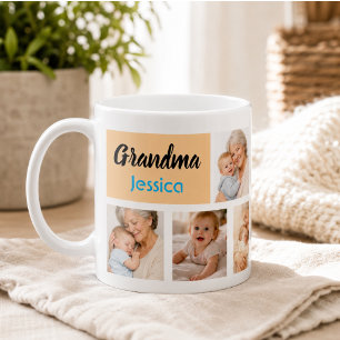Best Grandma Ever Photo Collage   Grandparents Coffee Mug