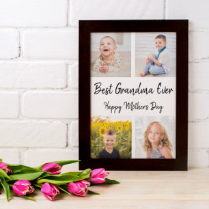 Best Grandma Ever Photo Collage Mother's Day Card
