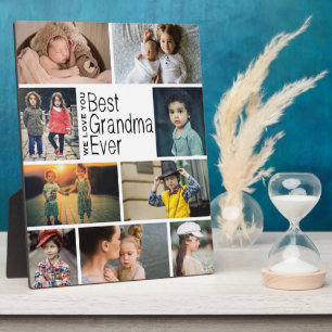 Best Grandma Ever Photo Collage Plaque