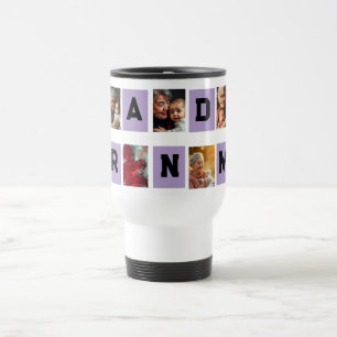 Best Grandma Ever Photo Collage Travel Mug