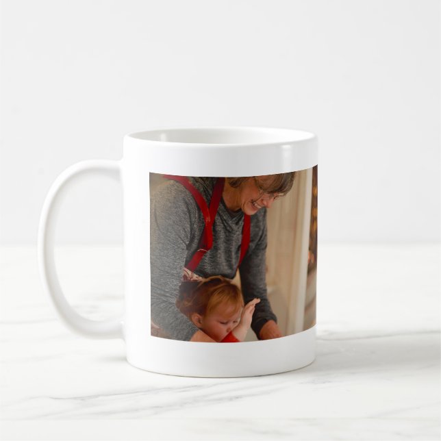 Best Grandma ever photo collage we love you name Coffee Mug (Left)