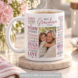 Best Grandma Ever Photo Gift Coffee Mug