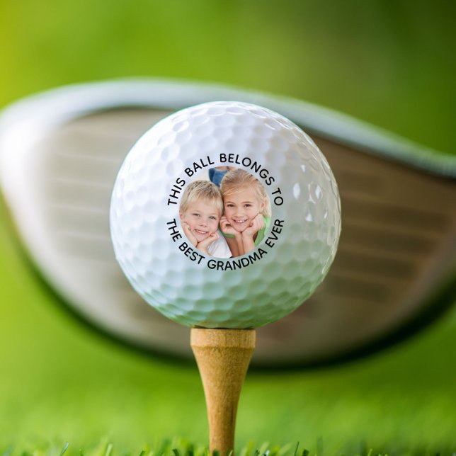 Best Grandma Ever Photo Golf Balls (Creator Uploaded)