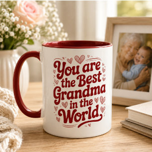 Best Grandma Ever   Photo Grandparents Day Mug