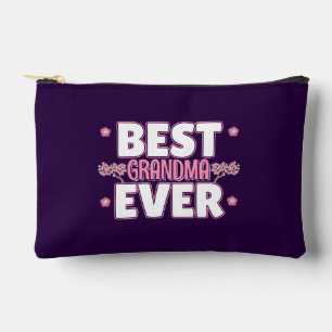 Best Grandma Ever - Pink Cherry Blossoms Accessory Pouch