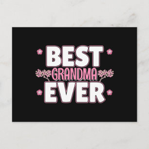 Best Grandma Ever - Pink Cherry Blossoms Postcard