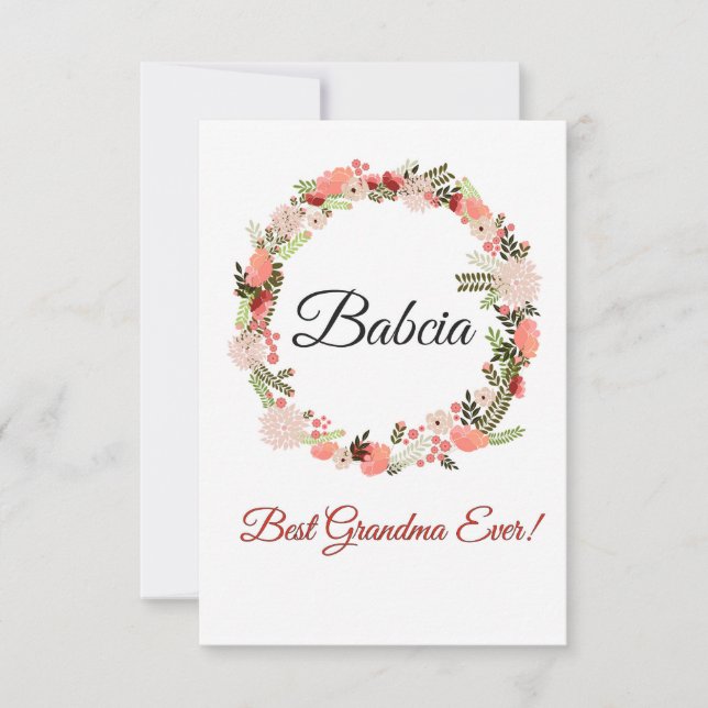 Best Grandma ever Polish Babcia (Front)