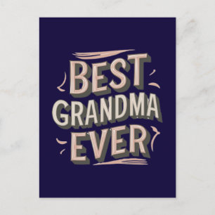 Best grandma ever postcard