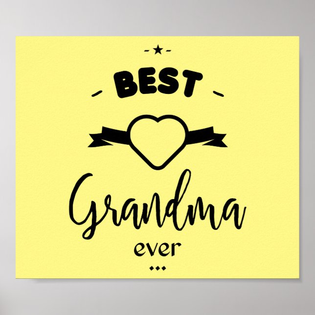 Best Grandma ever Poster (Front)