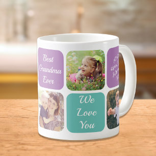 Best Grandma Ever Purple Photo Coffee Mug