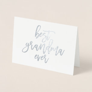 Best Grandma Ever Real Foil Card