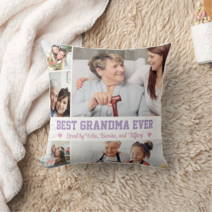 Best Grandma Ever Throw Pillow
