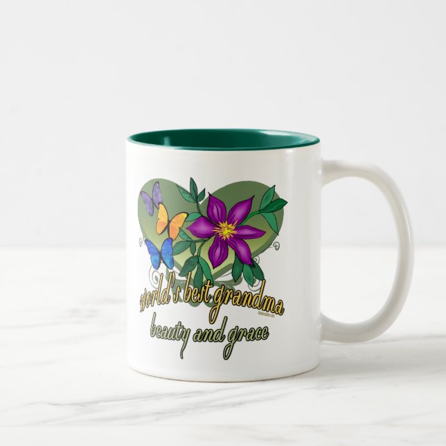 Best Grandma Ever Two-Tone Coffee Mug (Right)