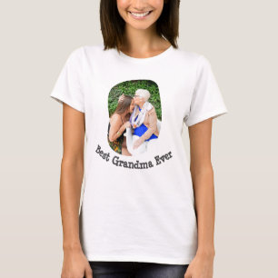 Best Grandma Ever upload your family photo T-Shirt