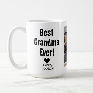 Best Grandma Ever with Picture Custom Text Coffe Coffee Mug