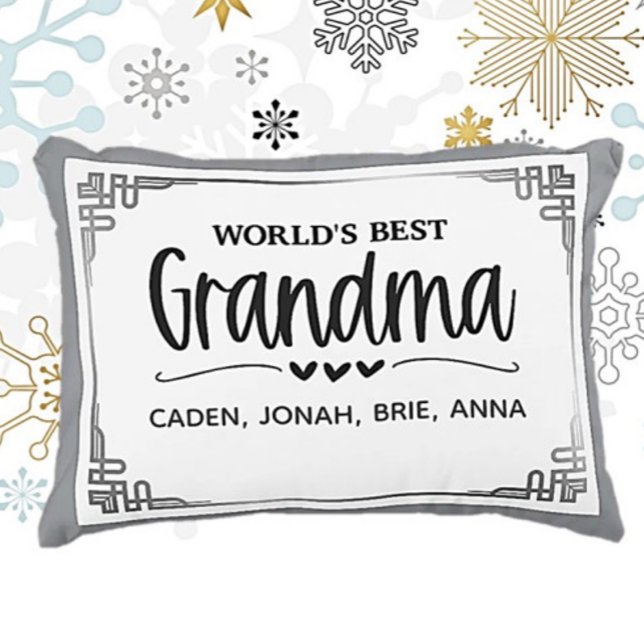 Best Grandma Gift! Personalised  Decorative Cushion (Creator Uploaded)