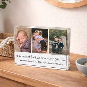 Best Grandma Grandchildren Collage Photo Block