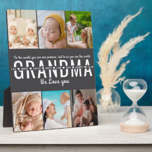 Best Grandma – Grandparent's Day 6 photo Plaque