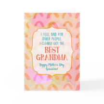 Best grandma Mother's Day Card